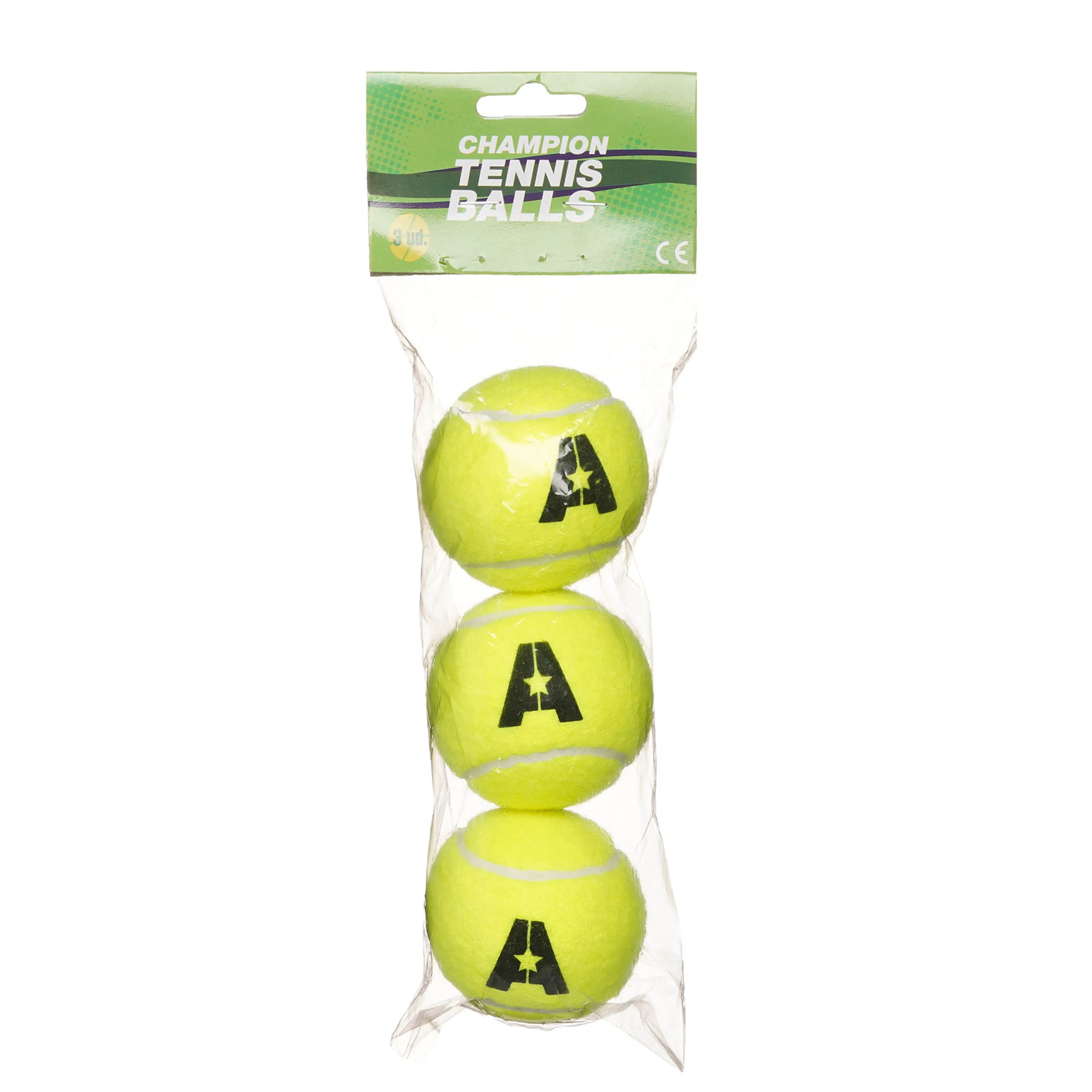 Комплект топки за тенис на корт, 3 бр., Champion
